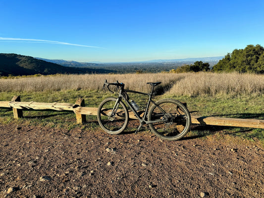 Bicycle on a mountain top